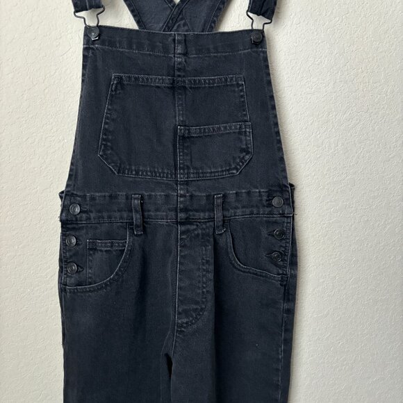Free People Relaxed Ziggy Denim Overalls in Mineral Black - Picture 5 of 14